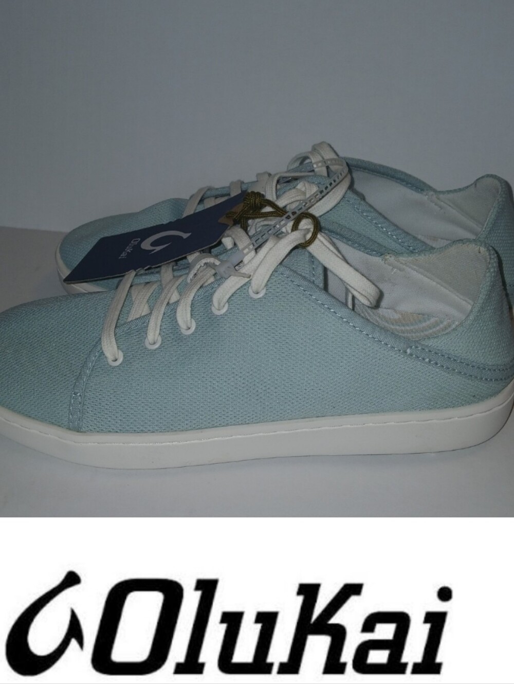 OluKai Drop In Heel Mesh Pehuea Li Sneakers Swell / White Sand